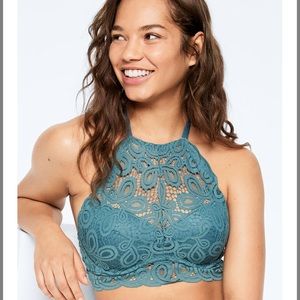VS PINK Blue Lace Bra